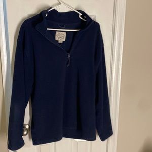 Blue pullover quarter zip